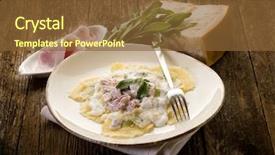  Presentation with sage - Slides with ham sage and cream background and a tawny brown colored foreground