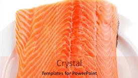  Presentation with white plate - Audience pleasing PPT layouts consisting of raw-big-salmon-bar backdrop and a coral colored foreground