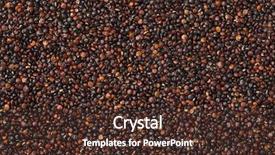  Presentation with quinoa - Audience pleasing PPT theme consisting of raw-black-quinoa-full-frame backdrop and a tawny brown colored foreground