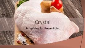  Presentation with cutting board - Cool new theme with raw-chicken-leg-on-cutting backdrop and a lemonade colored foreground