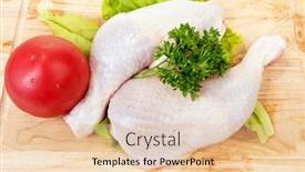  Presentation with ready - Cool new PPT layouts with raw-chicken-legs-ready backdrop and a lemonade colored foreground