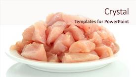  Presentation with raw meat - Theme having raw chicken meat on plate background and a lemonade colored foreground