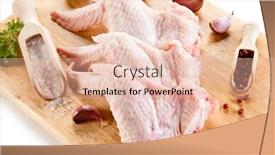  Presentation with cutting board - Amazing slides having raw-chicken-wings-on-cutting backdrop and a lemonade colored foreground