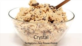  Presentation with chocolate chip - Beautiful presentation theme featuring raw chocolate chip cookie backdrop and a lemonade colored foreground