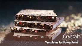  Presentation with quinoa - Slide deck enhanced with raw-chocolate-with-quinoa background and a tawny brown colored foreground