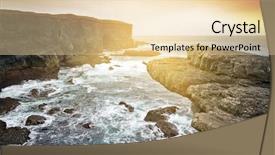  Presentation with secondary raw materials - Cool new slides with raw cliff scenery i ireland backdrop and a lemonade colored foreground