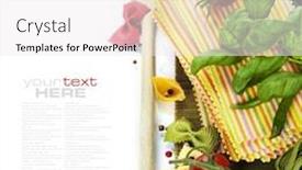  Presentation with pasta - Slide deck consisting of raw-colorful-lasagna-sheets background and a white colored foreground