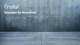  Presentation with cell wall - PPT theme consisting of raw concrete space concrete wall background and a mint green colored foreground