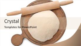  Presentation with rolling ball - Audience pleasing presentation theme consisting of raw dough and rolling backdrop and a  colored foreground