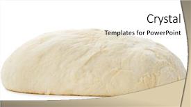  Presentation with dough - Beautiful presentation featuring raw dough on white background backdrop and a white colored foreground