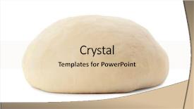  Presentation with dough - Amazing PPT theme having raw dough on white background backdrop and a lemonade colored foreground