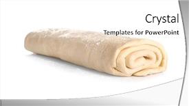  Presentation with dough - Colorful PPT layouts enhanced with raw dough on white background backdrop and a white colored foreground