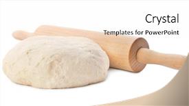  Presentation with dough - Audience pleasing presentation theme consisting of raw dough with rolling pin backdrop and a white colored foreground
