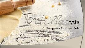  Presentation with tortilla - Slide deck with word tortilla written on flour background and a lemonade colored foreground