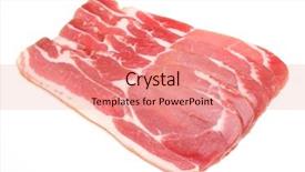  Presentation with back ground hvac - Presentation enhanced with raw dry-cured back bacon background and a coral colored foreground