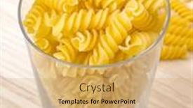  Presentation with macaroni - Slide deck featuring raw-dry-italian-pasta background and a yellow colored foreground