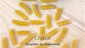  Presentation with macaroni - Amazing theme having raw-dry-italian-pasta backdrop and a lemonade colored foreground