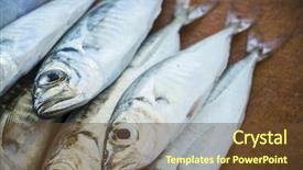  Presentation with fish - Slide deck enhanced with raw fish scad over natural background and a tawny brown colored foreground