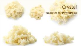  Presentation with garlic - Beautiful PPT layouts featuring raw fresh chopped garlic backdrop and a cream colored foreground