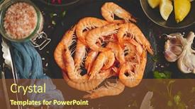  Presentation with chilli - Audience pleasing presentation theme consisting of raw-fresh-prawns-with-various backdrop and a tawny brown colored foreground