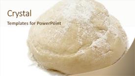  Presentation with yeast - Amazing PPT theme having raw fresh yeast dough isolated backdrop and a cream colored foreground