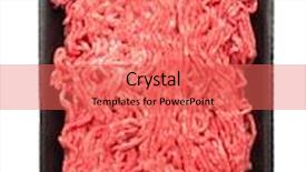  Presentation with raw meat - Audience pleasing PPT theme consisting of raw ground meat isolated backdrop and a red colored foreground