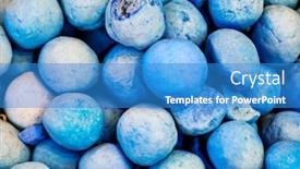  Presentation with pigment - Audience pleasing theme consisting of raw-indigo-color-pigment-balls backdrop and a teal colored foreground