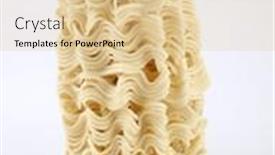  Presentation with instant noodles - Presentation theme enhanced with raw-instant-noodles-close-up background and a lemonade colored foreground