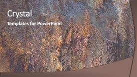  Presentation with boulder - Colorful theme enhanced with raw iron ore boulder texture backdrop and a gray colored foreground