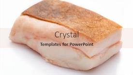  Presentation with fat - Amazing slide deck having raw-lard-piece-on-white backdrop and a coral colored foreground