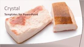  Presentation with fat - Audience pleasing slide deck consisting of raw-lard-two-pieces backdrop and a lemonade colored foreground