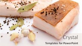  Presentation with fat - Colorful PPT theme enhanced with raw-lard-two-pieces backdrop and a lemonade colored foreground