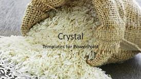  Presentation with rice grain - Amazing presentation theme having raw long grain white rice backdrop and a mint green colored foreground