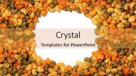  Presentation with macaroni - Theme enhanced with recipe card italian - raw macaroni with a blank background and a gold colored foreground