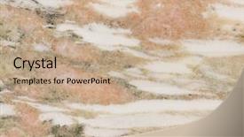  Presentation with raw material - PPT theme consisting of raw material - stone background background and a coral colored foreground