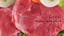  Presentation with raw meat - PPT layouts with raw-meat background and a red colored foreground