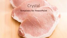  Presentation with raw meat - Presentation with raw-pork-meat-close-up background and a lemonade colored foreground