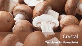 Presentation with healthy food - Colorful PPT theme enhanced with small heath butterfly coenonympha pamphilus backdrop and a yellow colored foreground