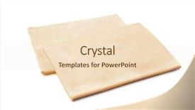  Presentation with puff pastry - Slide set with raw puff pastry on white background and a lemonade colored foreground