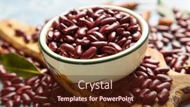  Presentation with food red - Theme having raw-red-kidney-beans-healthy background and a wine colored foreground