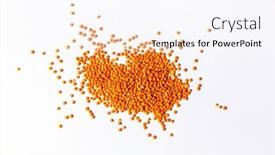  Presentation with lentils - Slides having raw-red-lentils-seeds-heap background and a sky blue colored foreground