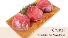  Presentation with fresh meat - 