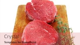  Presentation with fresh meat - 