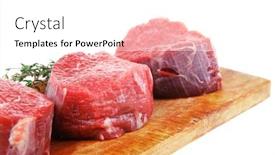  Presentation with fresh meat - 