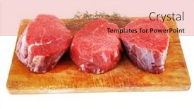  Presentation with fresh meat - 