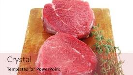  Presentation with fresh meat - 