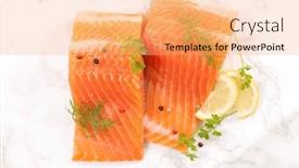  Presentation with salmon fish - 