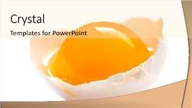  Presentation with recipe - Beautiful presentation theme featuring raw salted yolk egg backdrop and a blonde colored foreground