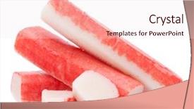  Presentation with crab - Beautiful PPT theme featuring path of the god backdrop and a ocean colored foreground