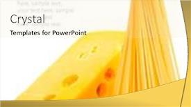  Presentation with spaghetti - PPT theme with raw-spaghetti-with-cheese background and a  colored foreground